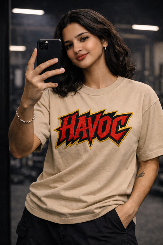 HAVOC | Drop-21 Limited Embroidered Oversized Tee