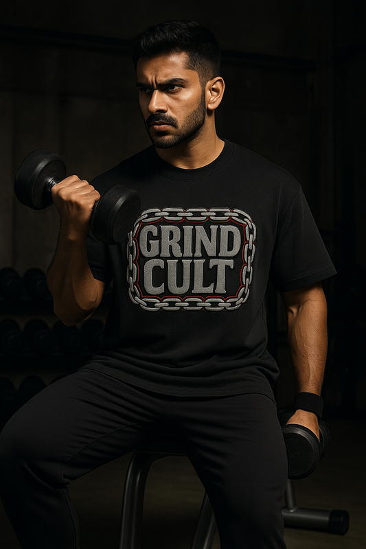 GRIND CULT | Drop-24 Limited Embroidered Oversized Tee