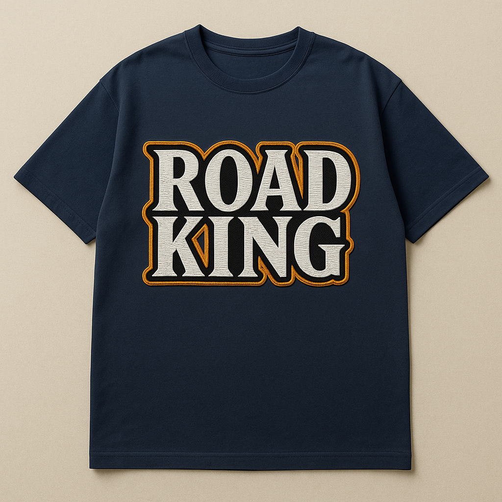ROAD KING | Drop-16 Embroidered Oversized Tee