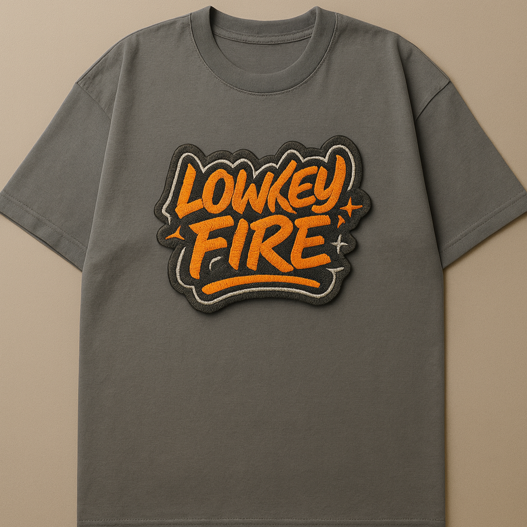 LOWKEY FIRE | Drop-6 Limited Embroidered Ov-Tee