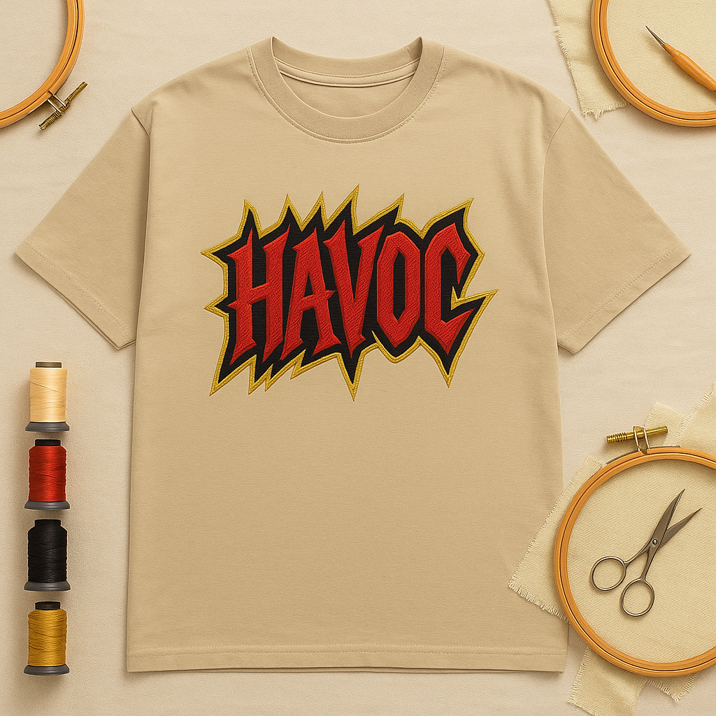 HAVOC | Drop-21 Limited Embroidered Oversized Tee
