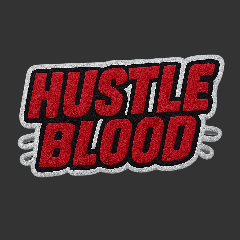 HUSTLE BLOOD | Drop-9 Limited Embroidered Ov-Tee