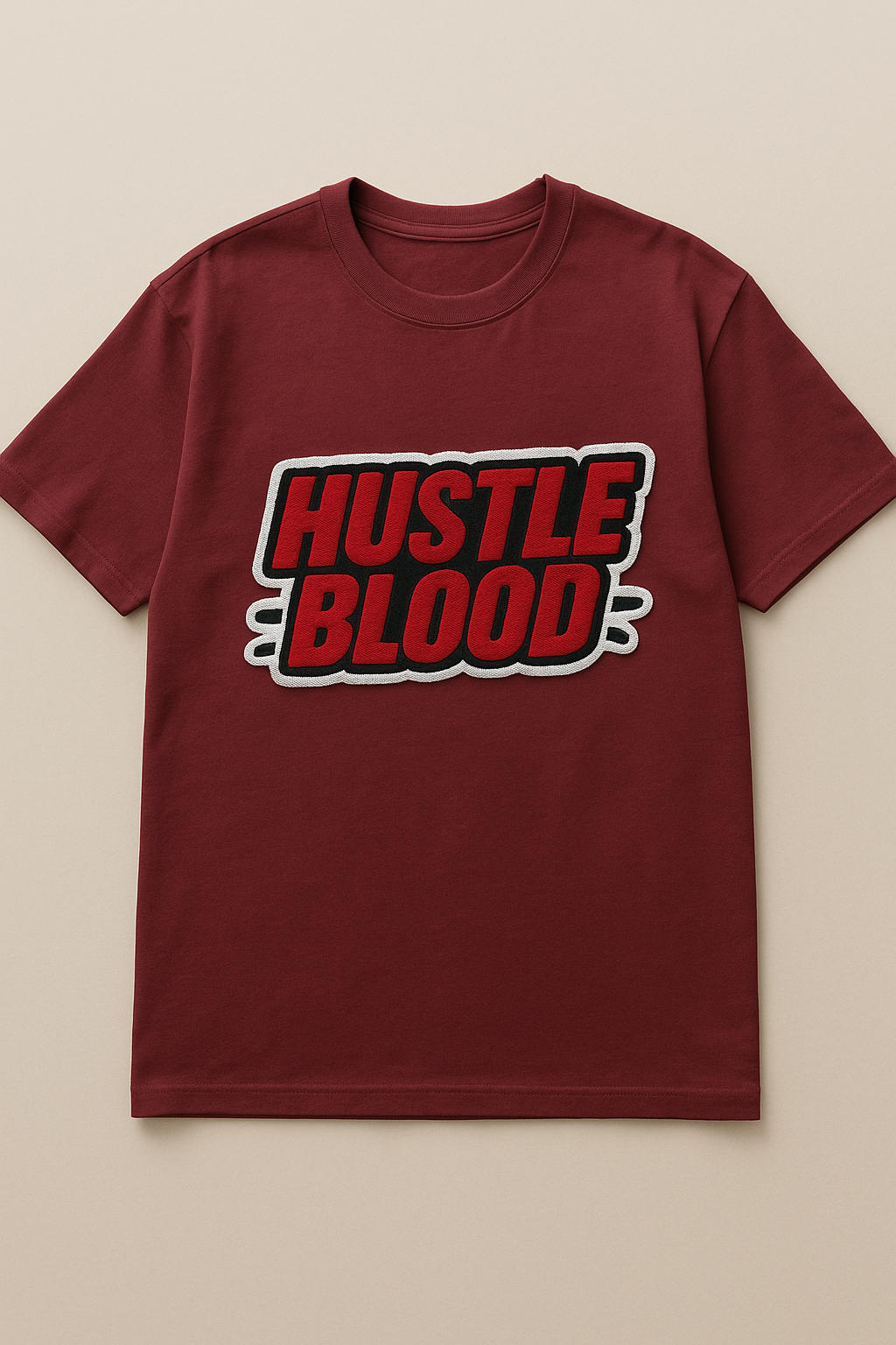HUSTLE BLOOD | Drop-9 Limited Embroidered Ov-Tee