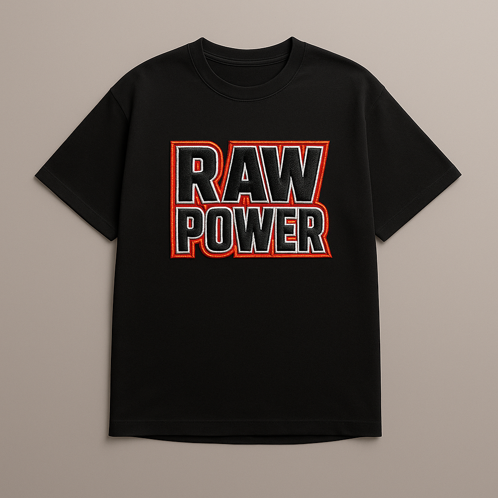 RAW POWER | Drop-3 Limited Embroidered Ov-Tee