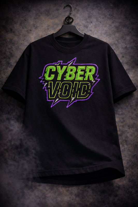 CYBER VOID | Drop-2 Limited Embroidered Ov-Tee