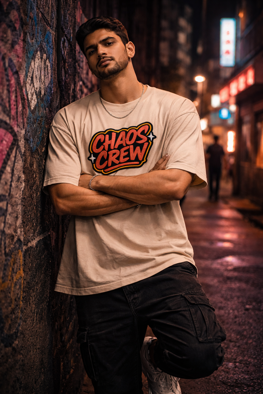 CHAOS CREW | Drop-11 Embroidered Ov-Tee