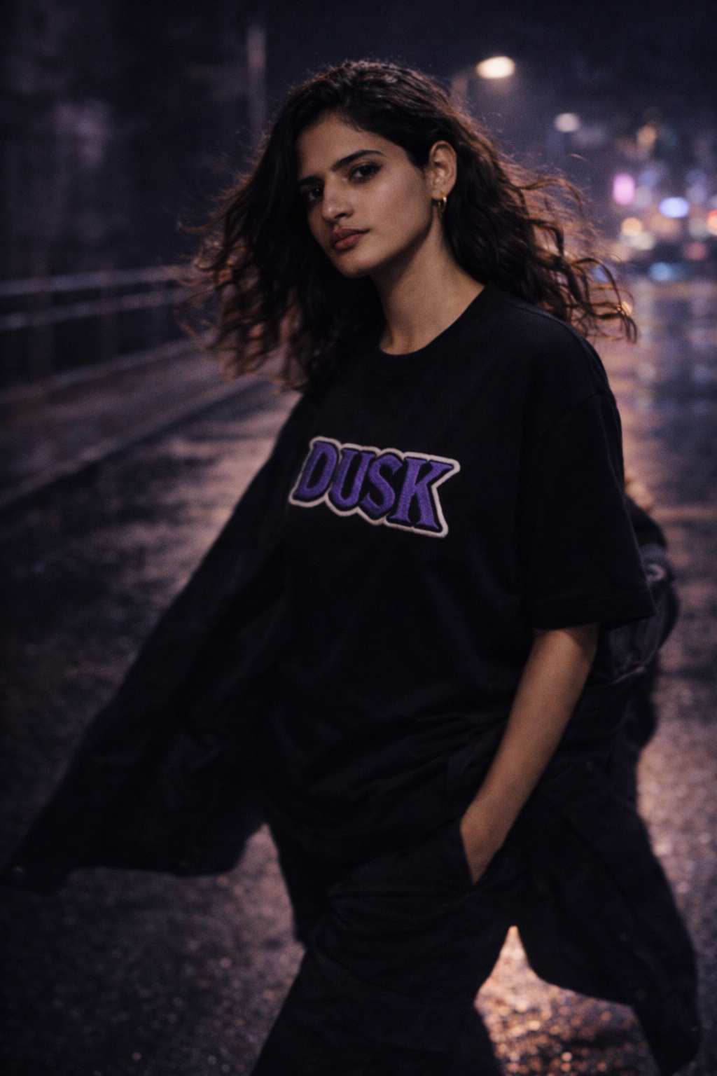 DUSK | Drop-22 Limited Embroidered Oversized Tee