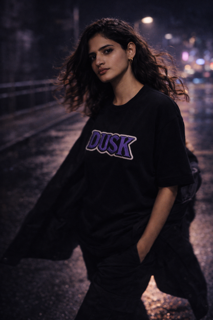 DUSK | Drop-22 Limited Embroidered Oversized Tee