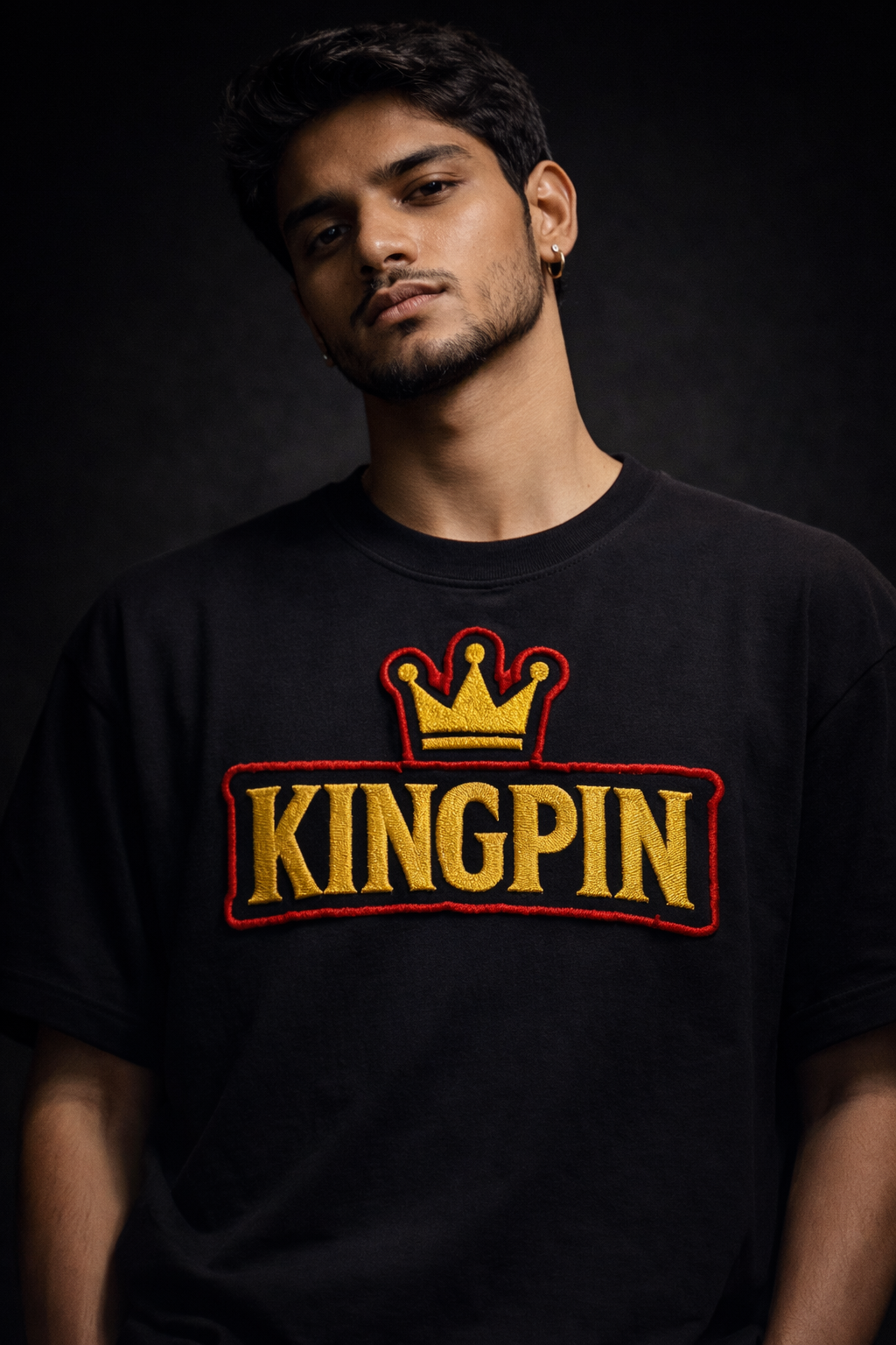 KINGPIN | Drop-19 Embroidered Oversized Tee