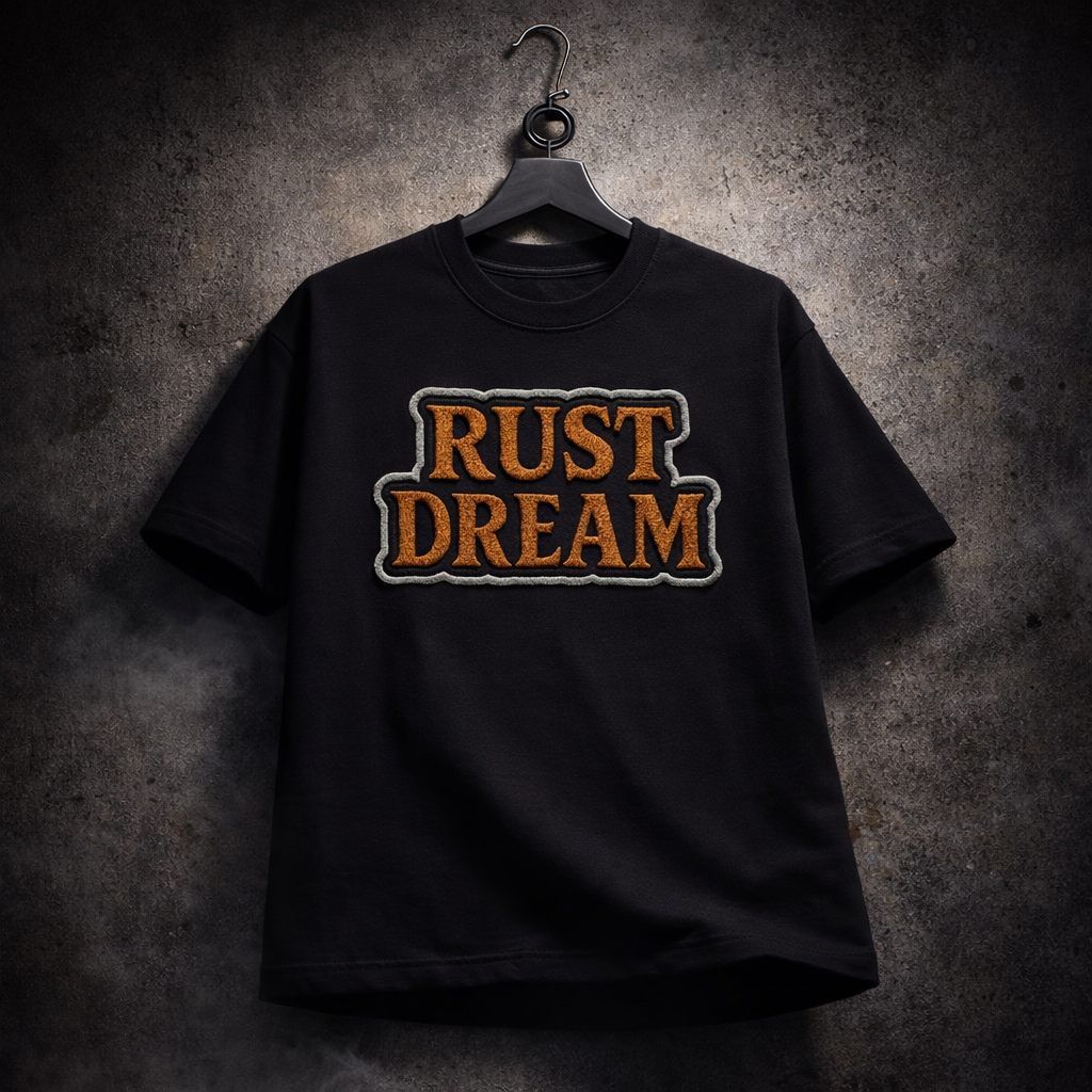 RUST DREAM | Drop-23 Limited Embroidered Oversized Tee