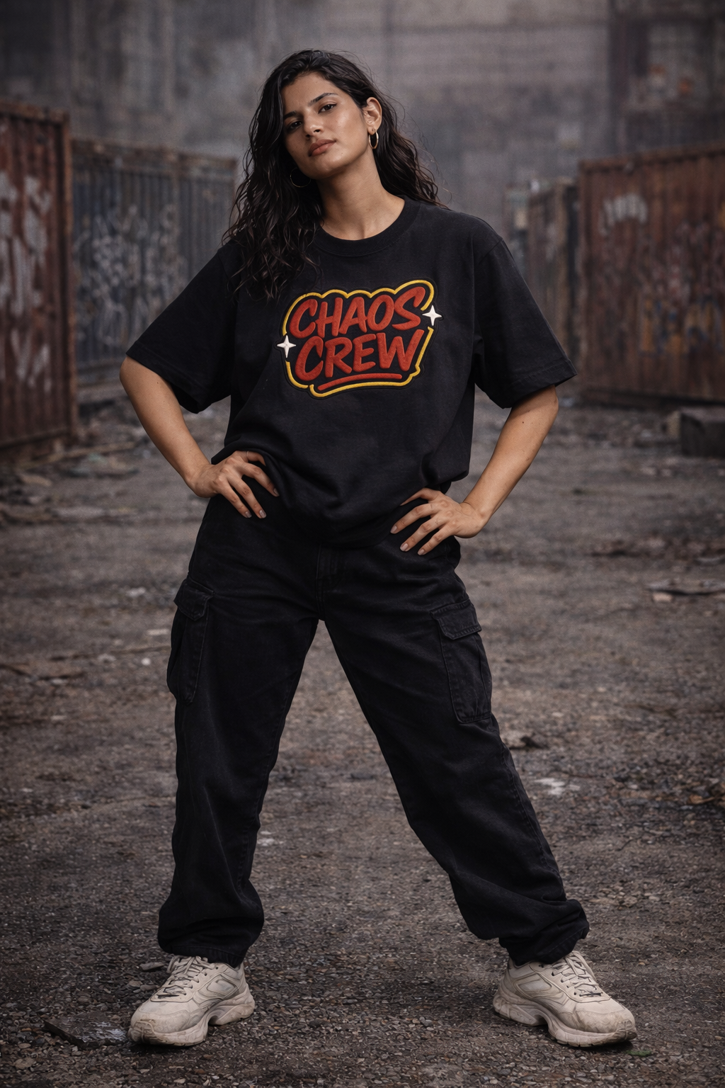 CHAOS CREW | Drop-11 Embroidered Ov-Tee