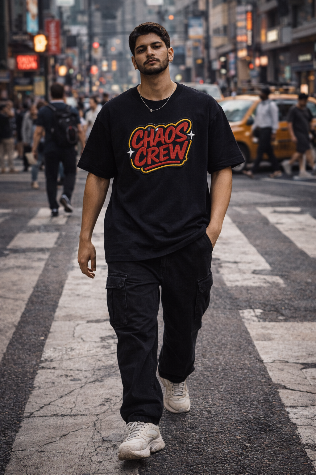 CHAOS CREW | Drop-11 Embroidered Ov-Tee