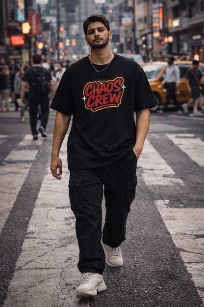 CHAOS CREW | Drop-11 Embroidered Ov-Tee