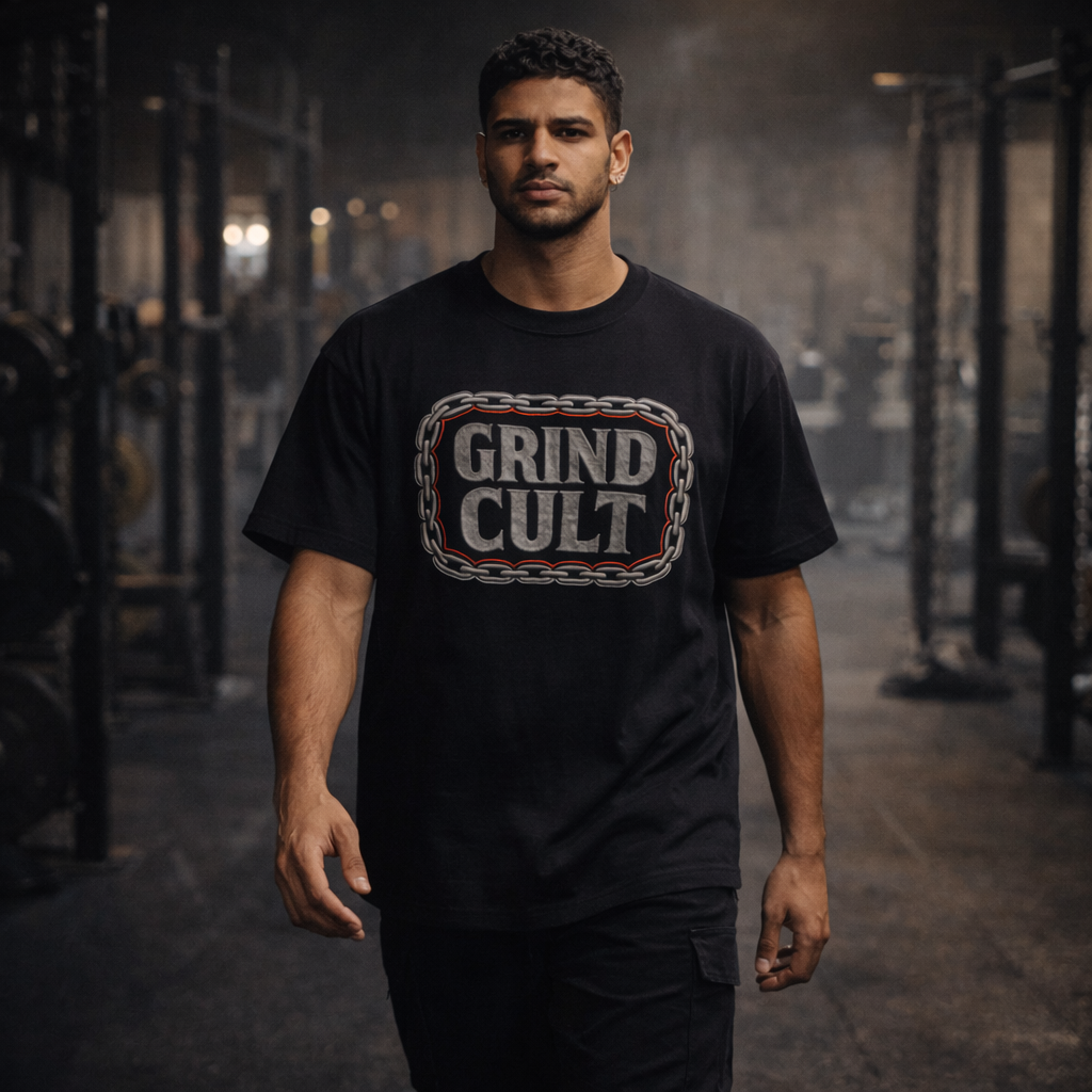 GRIND CULT | Drop-24 Limited Embroidered Oversized Tee