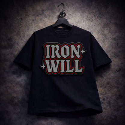 IRON WILL | Drop-10 Limited Embroidered Oversized Tee