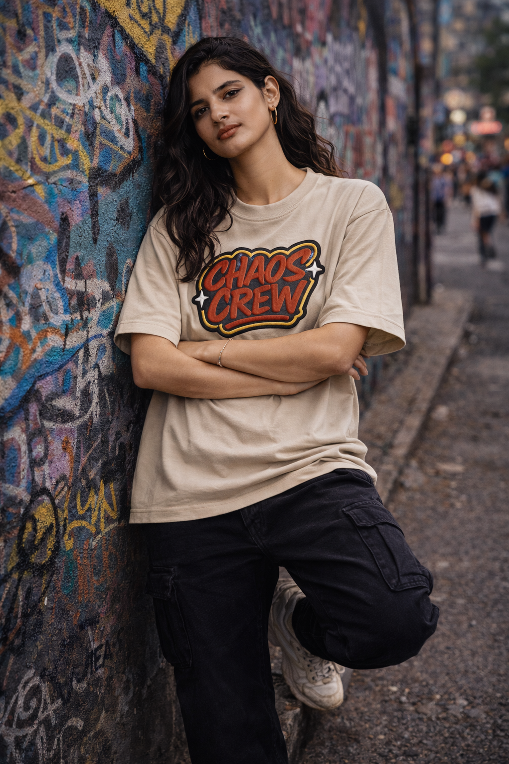 CHAOS CREW | Drop-11 Embroidered Ov-Tee