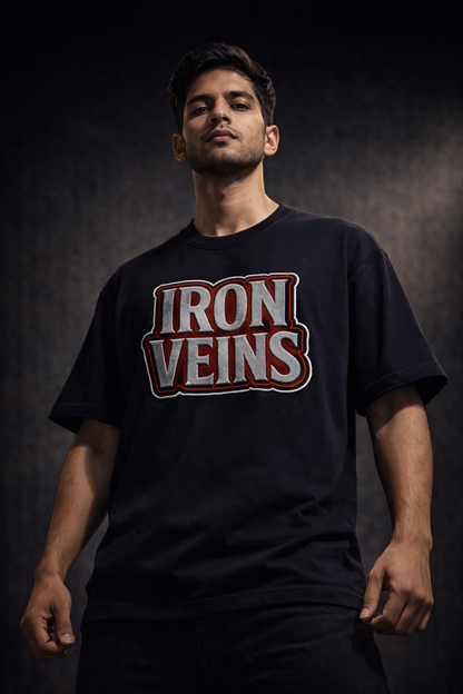 IRON VEINS | Drop-12 Limited Embroidered Ov-Tee