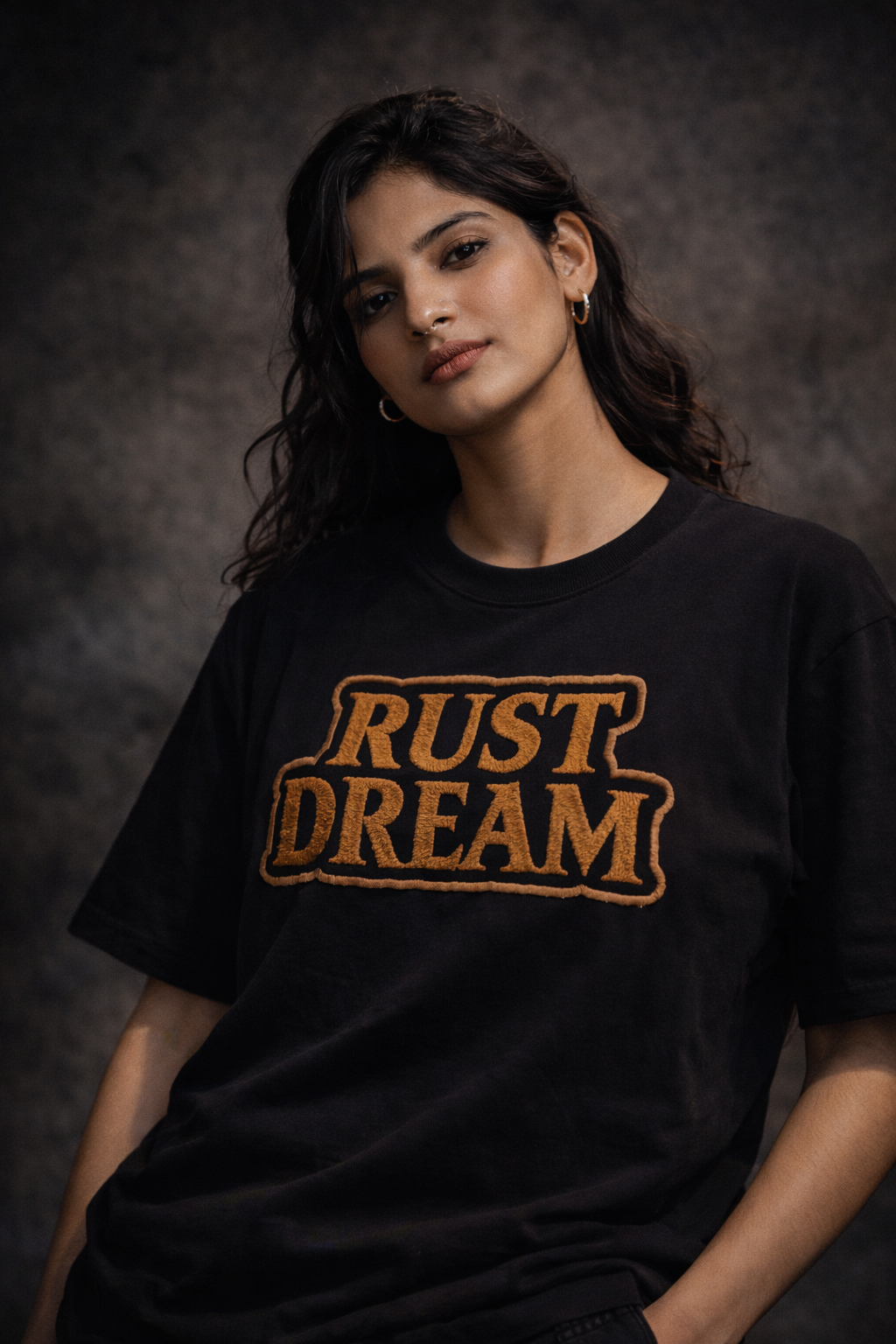 RUST DREAM | Drop-23 Limited Embroidered Oversized Tee