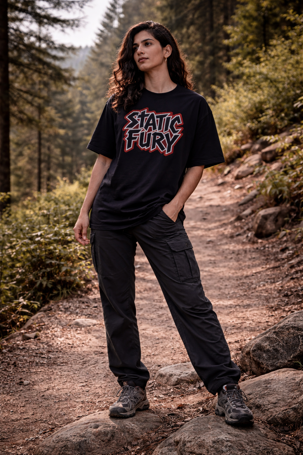 STATIC FURY | Drop-25 Limited Embroidered Oversized Tee