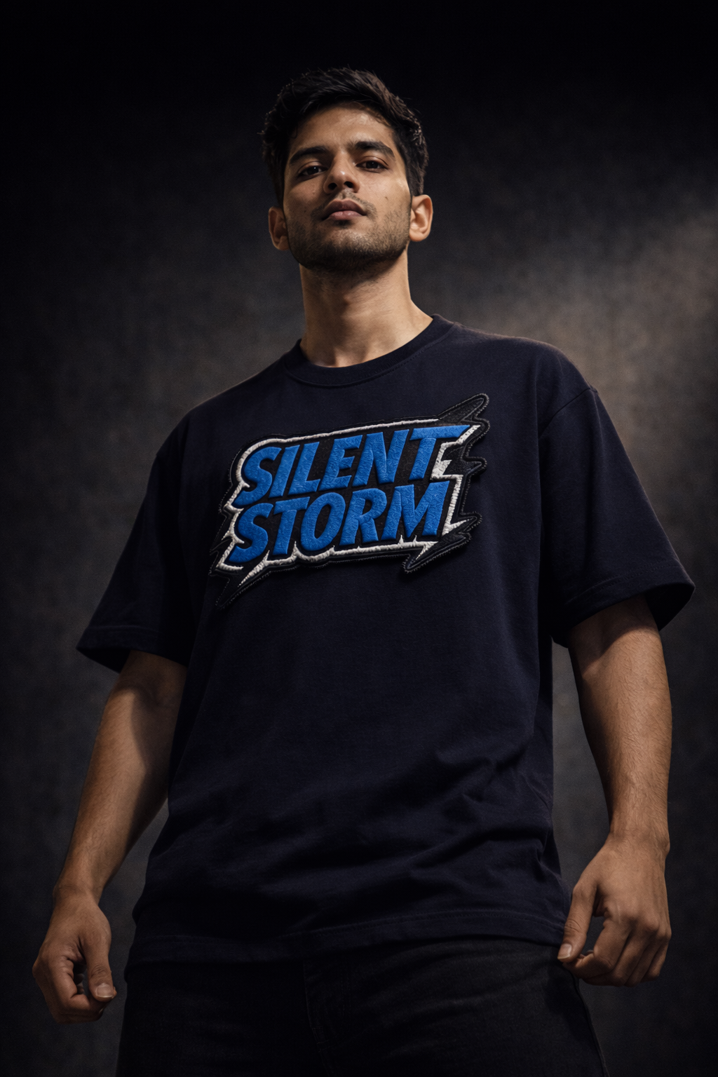 SILENT STORM | Drop-13 Embroidered Oversized Tee