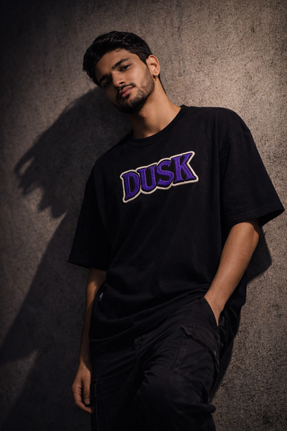 DUSK | Drop-22 Limited Embroidered Oversized Tee