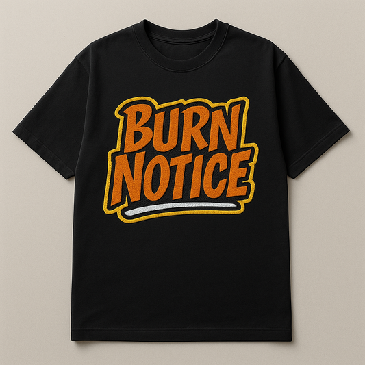 BURN NOTICE | Drop-17  Embroidered Oversized Tee