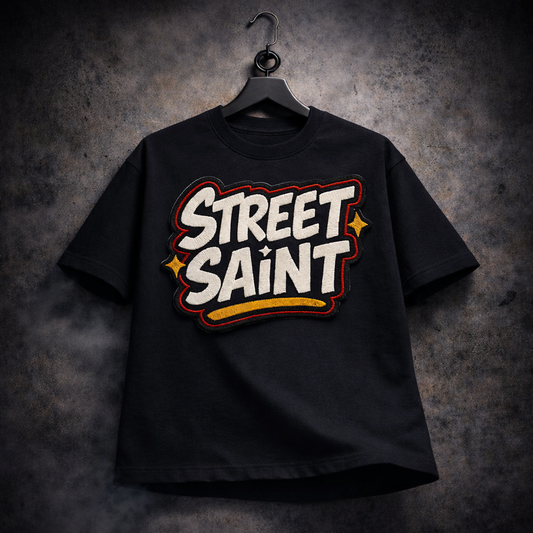 STREET SAINT | Drop-8 Limited Embroidered Ov-Tee