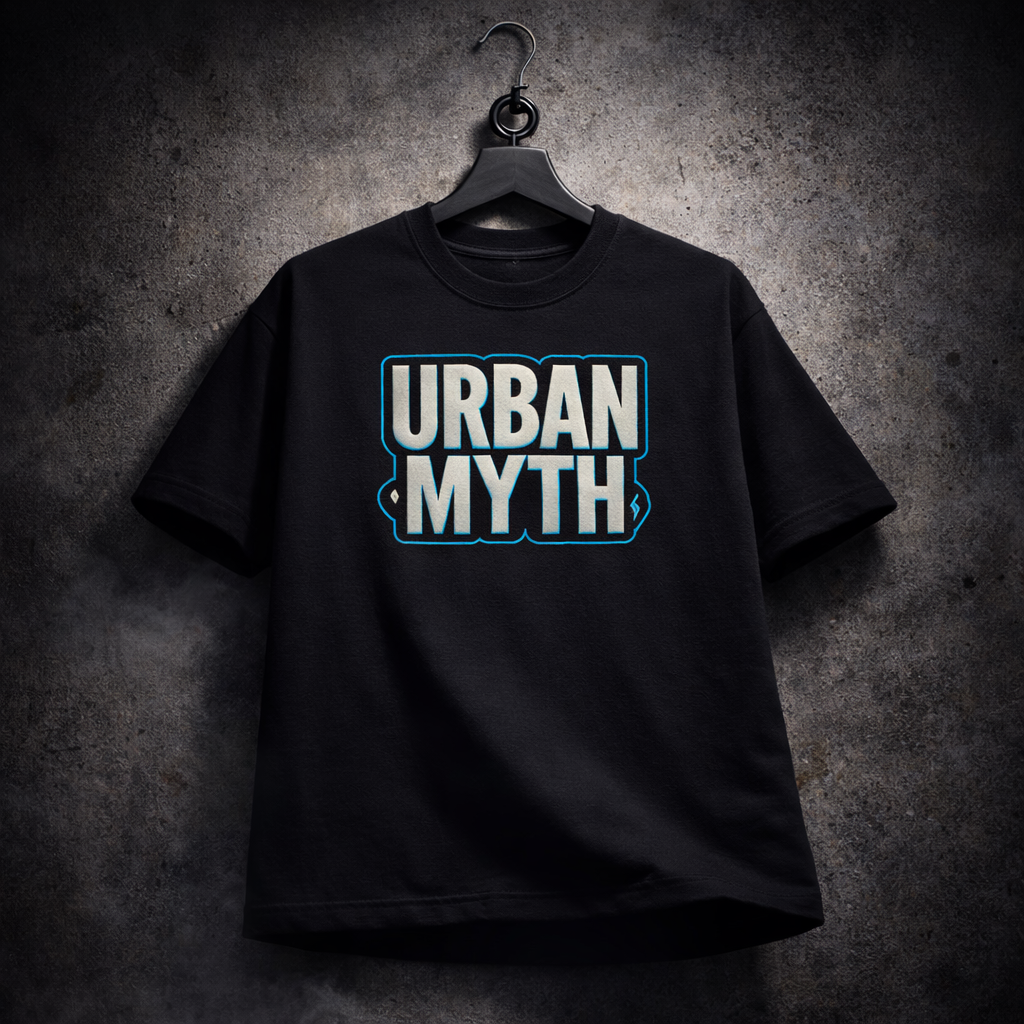 URBAN MYTH | Drop-14  Embroidered Oversized Tee