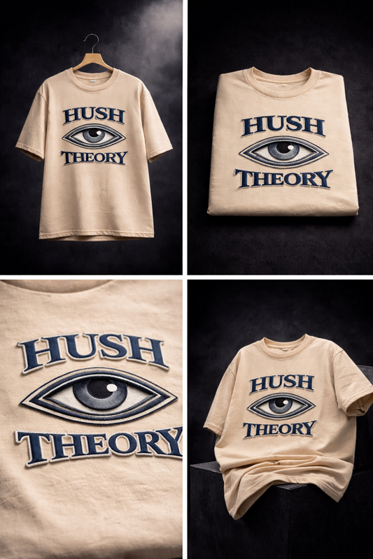 HUSH THEORY | Drop-31 Limited Embroidered Oversized Tee