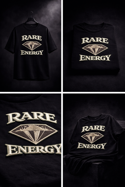 RARE ENERGY| Drop-32 Limited Embroidered Oversized Tee