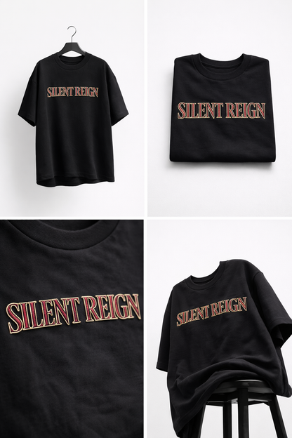 SILENT REIGN  | Drop-28 Limited Embroidered Oversized Tee