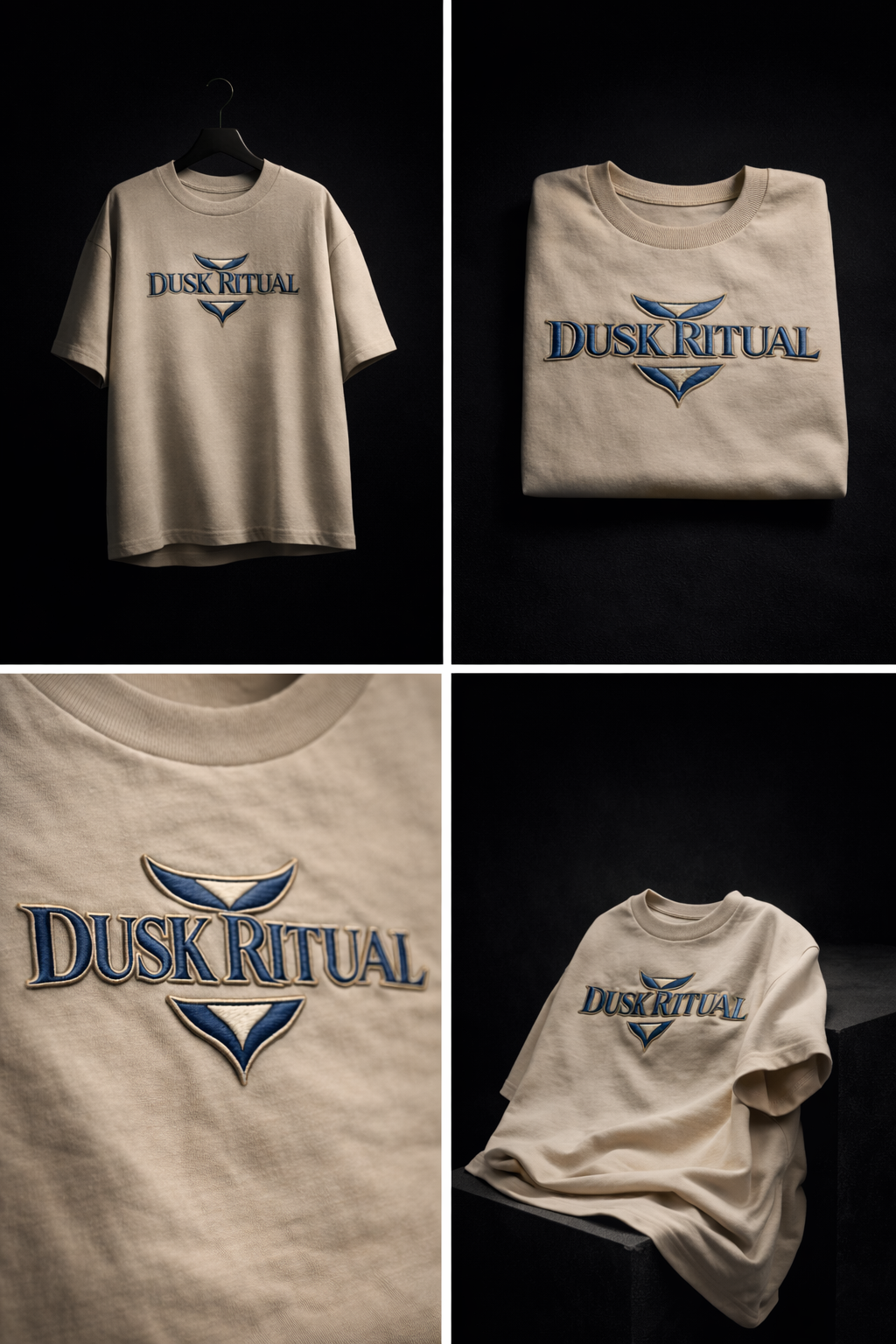 DUSK RITUAL | Drop-29 Limited Embroidered Oversized Tee