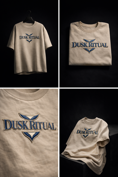 DUSK RITUAL | Drop-29 Limited Embroidered Oversized Tee