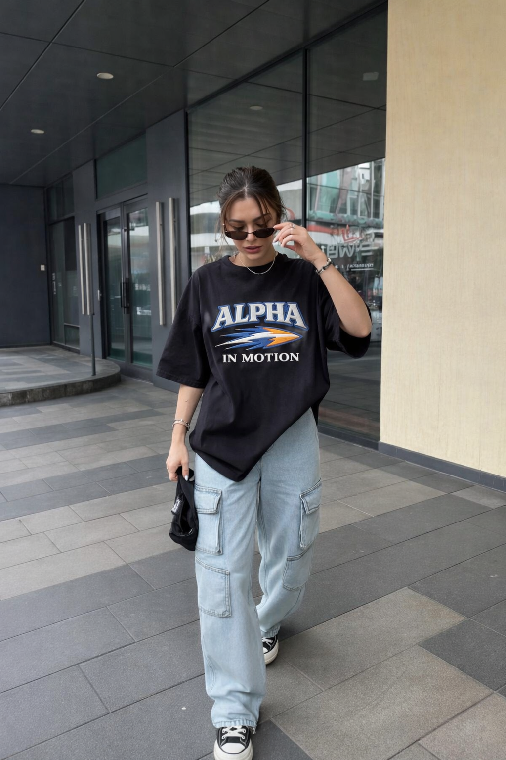 ALPHA IN MOTION | Drop-39 Limited Embroidered Oversized Tee