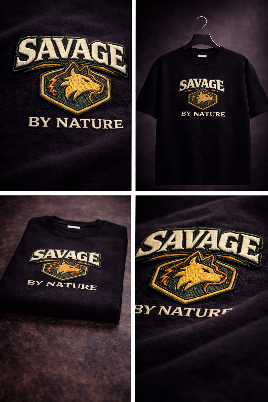 SAVAGE BY NATURE | Drop-40 Limited Embroidered Oversized Tee