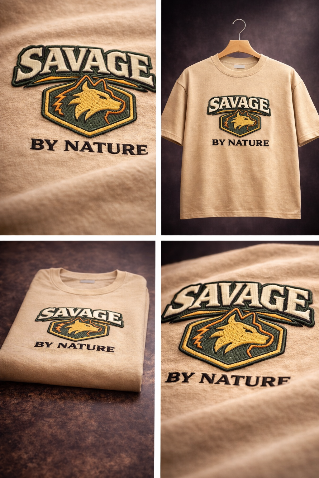 SAVAGE BY NATURE | Drop-40 Limited Embroidered Oversized Tee