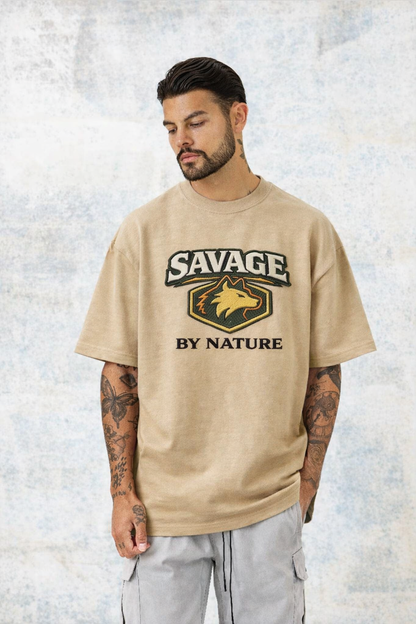 SAVAGE BY NATURE | Drop-40 Limited Embroidered Oversized Tee