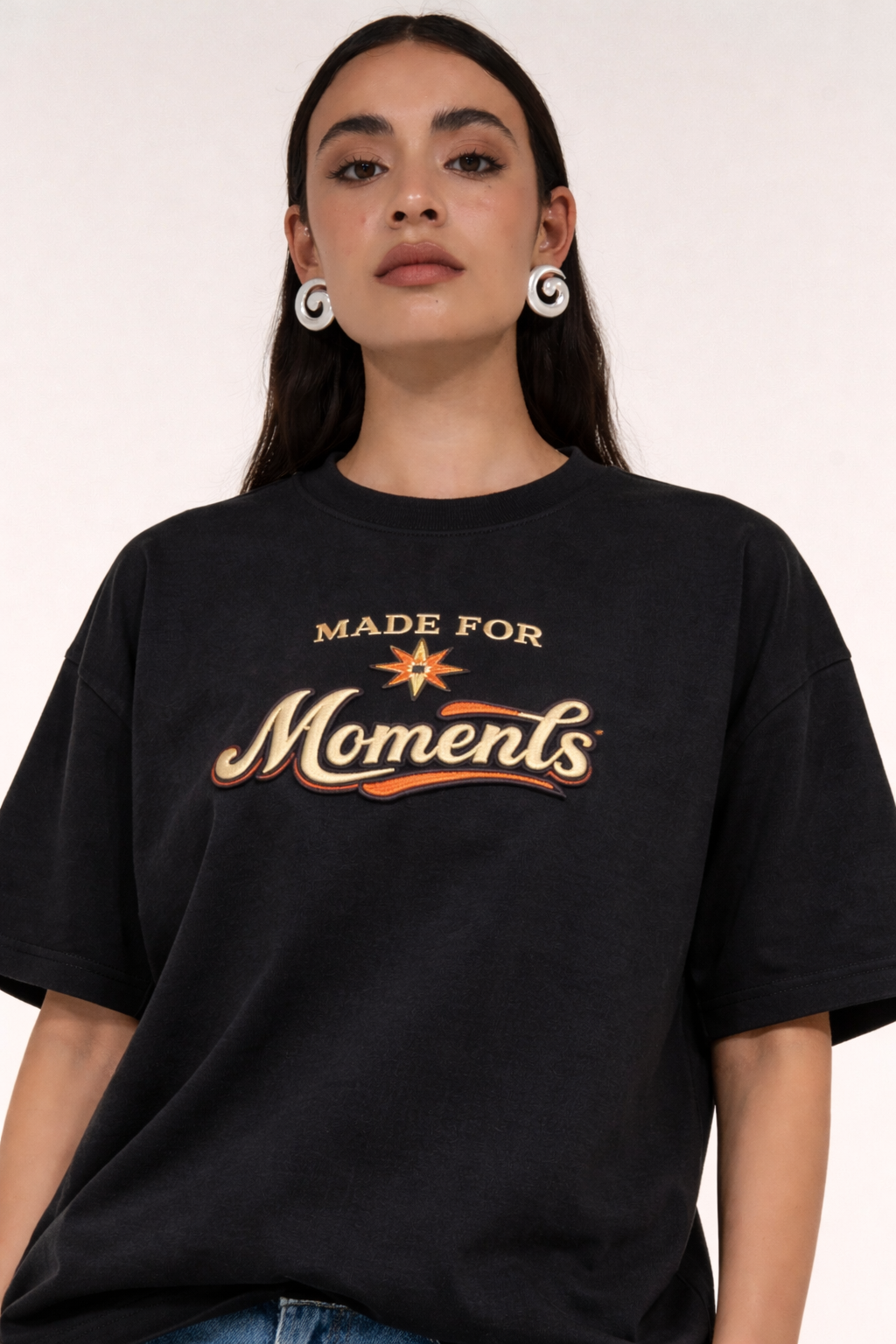 MADE FOR Moments | Drop-41 Limited Embroidered Oversized Tee