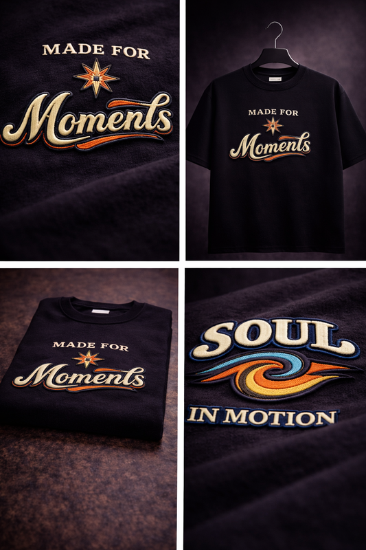 MADE FOR Moments | Drop-41 Limited Embroidered Oversized Tee
