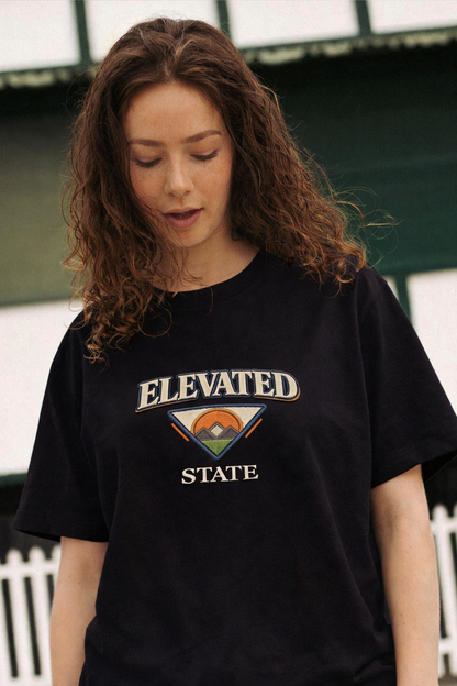 ELEVATED STATE | Drop-45 Limited Embroidered Oversized Tee