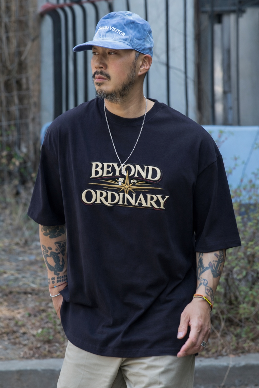 BEYOND ORDINARY | Drop-48 Limited Embroidered Oversized Tee