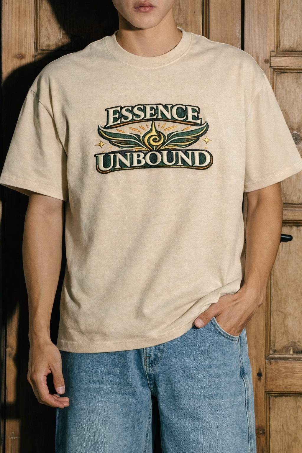 ESSENCE UNBOUND | Drop-49 Limited Embroidered Oversized Tee