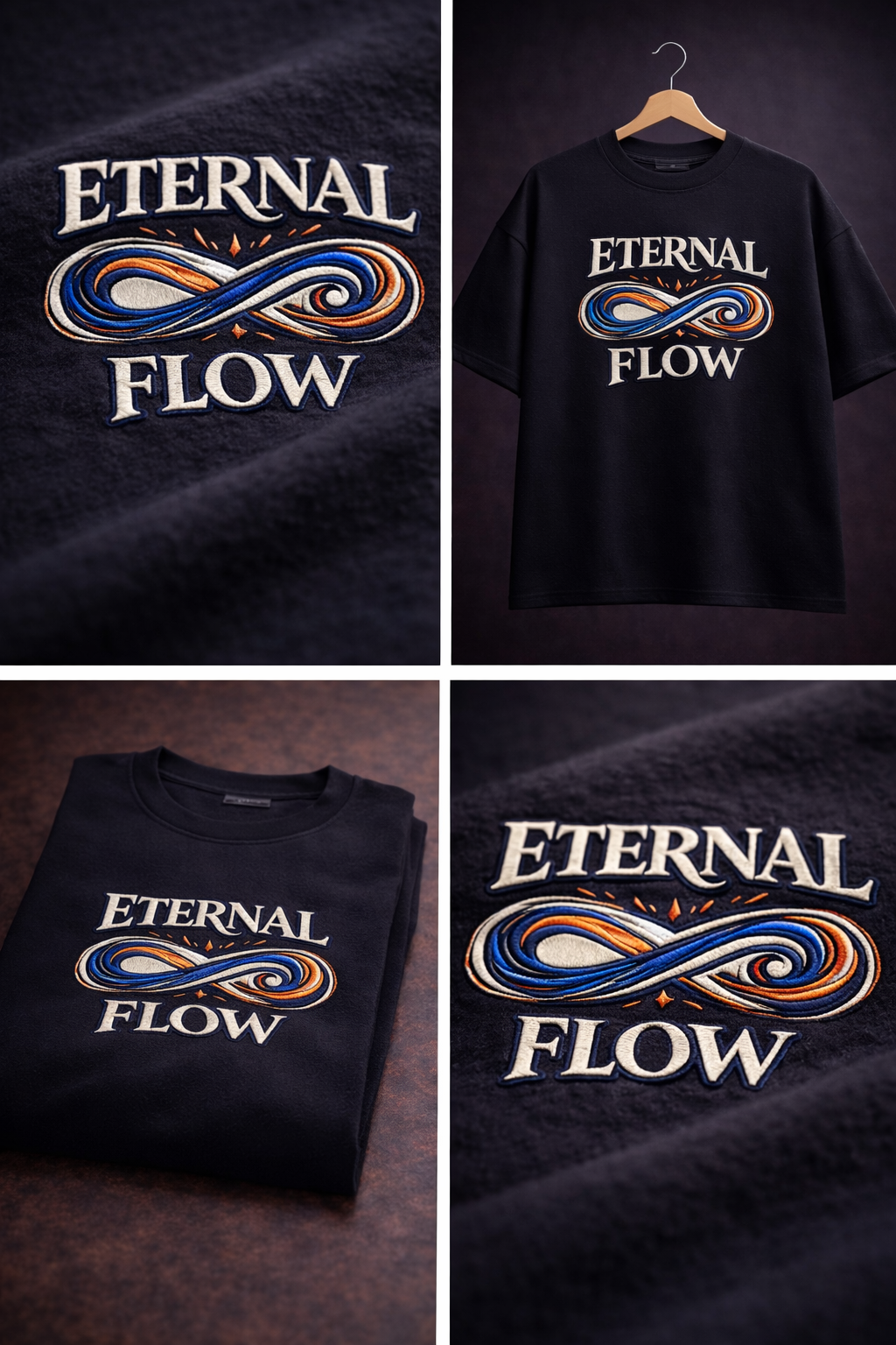 ETERNAL FLOW | Drop-50 Limited Embroidered Oversized Tee