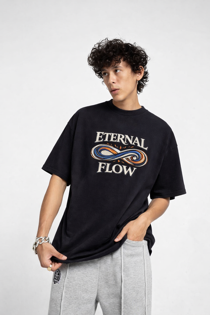 ETERNAL FLOW | Drop-50 Limited Embroidered Oversized Tee