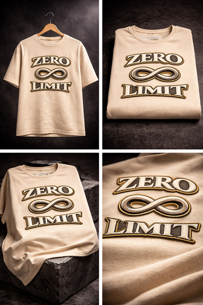 ZERO LIMIT | Drop-33 Limited Embroidered Oversized Tee
