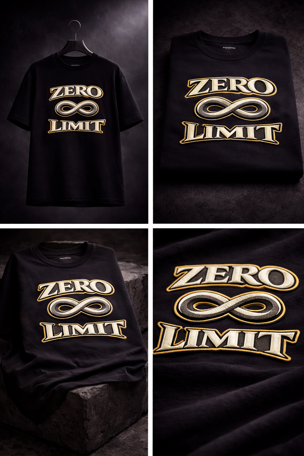 ZERO LIMIT | Drop-33 Limited Embroidered Oversized Tee