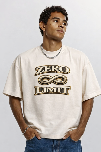 ZERO LIMIT | Drop-33 Limited Embroidered Oversized Tee