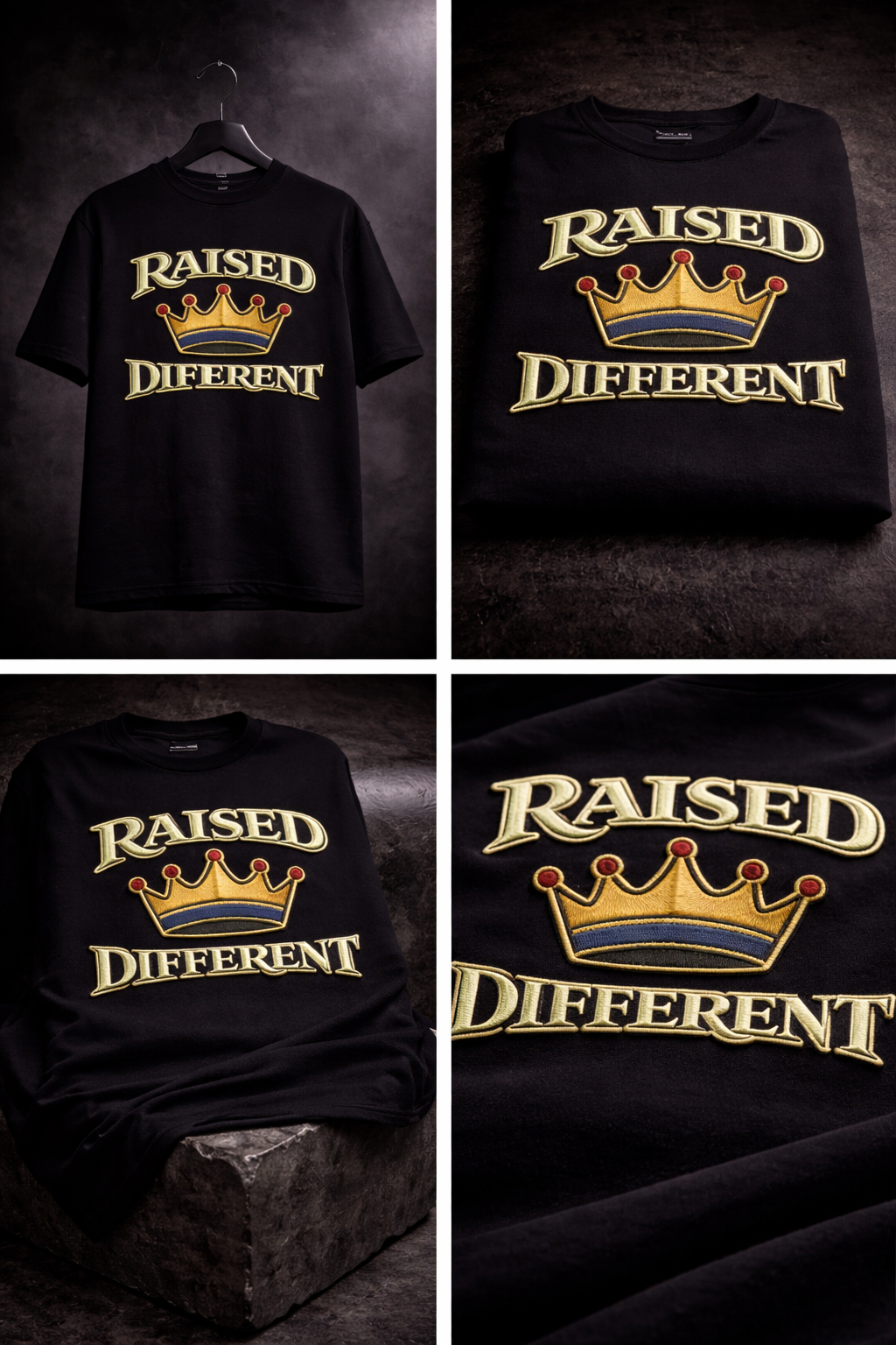 RAISED DIFFERENT | Drop-34 Limited Embroidered Oversized Tee