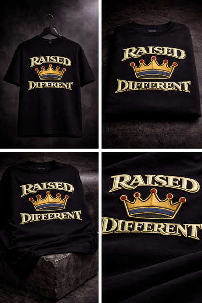 RAISED DIFFERENT | Drop-34 Limited Embroidered Oversized Tee