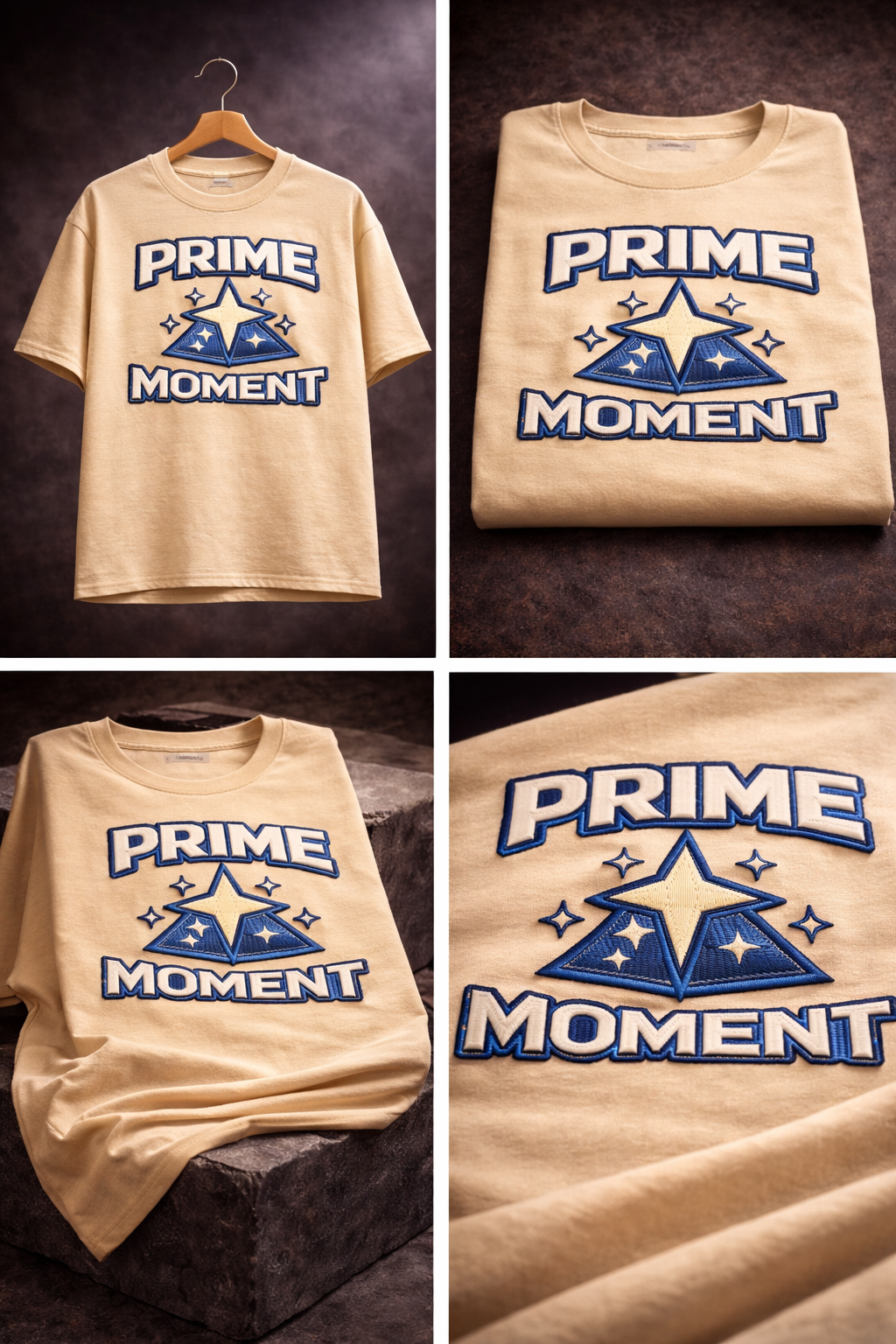 PRIME MOMENT| Drop-36 Limited Embroidered Oversized Tee